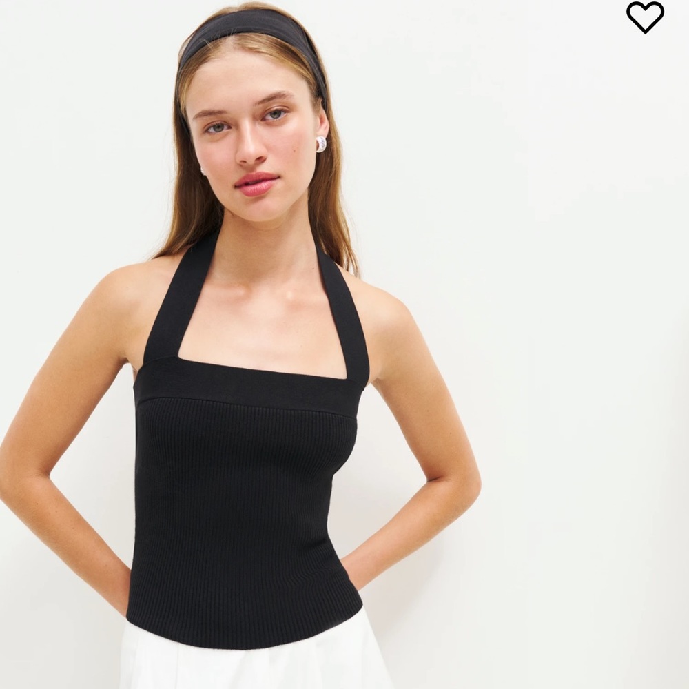 Reformation Galina cotton sweater tank